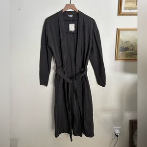 Free People Intimately Babe I’m Yours Maxi Cardi Grey Long Sleeve Robe SMALL NWT